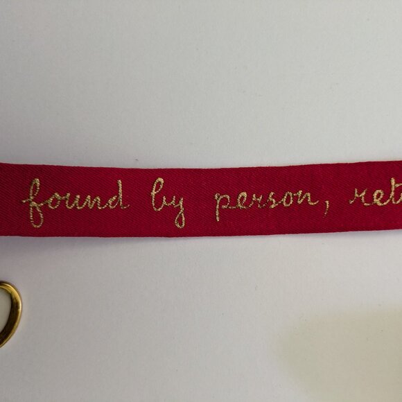 RARE Vintage Belt Red If Found in Person, Return by Mail - if found by Male... main image 8